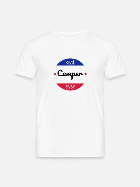 Camping / Camper / Campeur / Camp / Scout - Men's T-Shirt - white