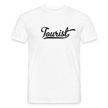 touristique - T-shirt homme - blanc - Devant - AI Model Male 178 dark (178cm)