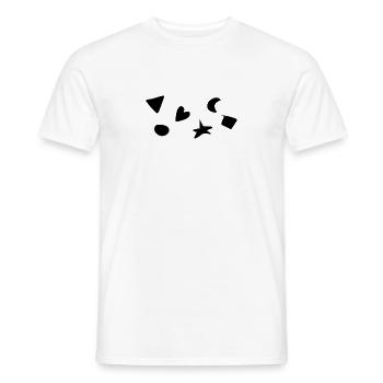 Symbols Shapes Shape Heart symbol - Men's T-Shirt - white - Front - AI Model Male 178 dark (178cm)