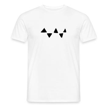 dreick muster dreieckig formen - Männer T-Shirt - Weiß - Vorne - AI Model Male 178 dark (178cm)