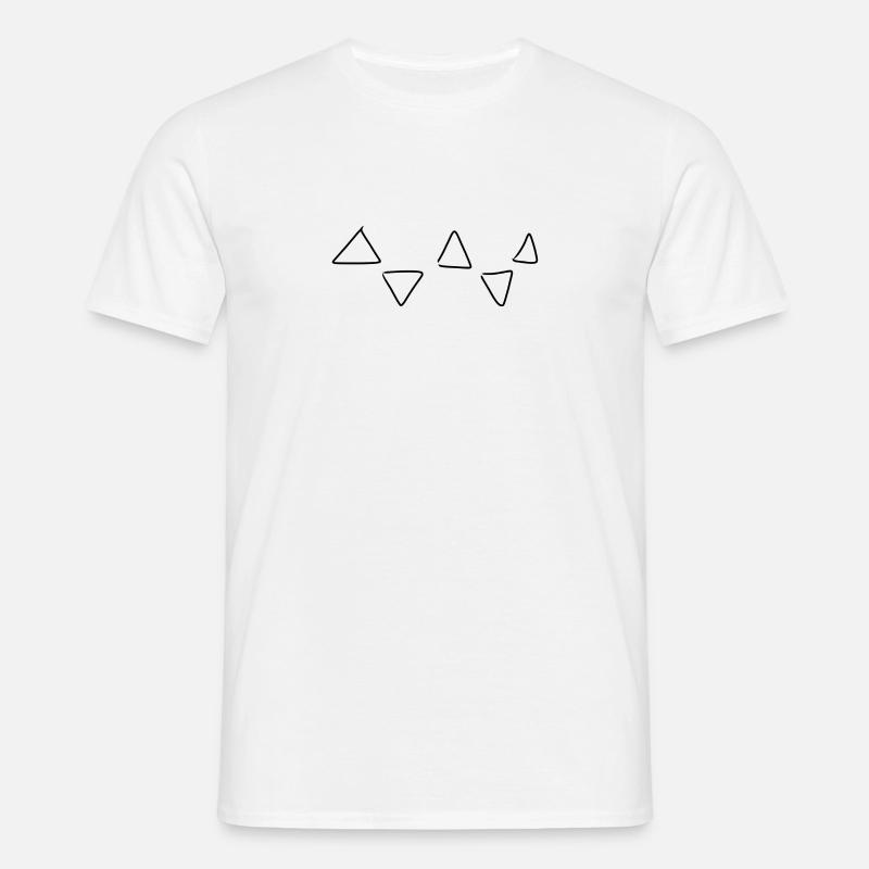 Triangular pattern - Men's T-Shirt - white