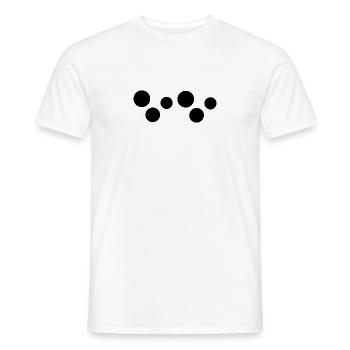 sechs kreise kreis form - Männer T-Shirt - Weiß - Vorne - AI Model Male 178 dark (178cm)