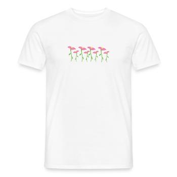 Flower Symbol Blossom Plant Eight Flowers - Men's T-Shirt - white - Front - AI Model Male 178 dark (178cm)