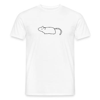 Mouse, Rat, Symbol, Animal - Men's T-Shirt - white - Front - AI Model Male 178 dark (178cm)