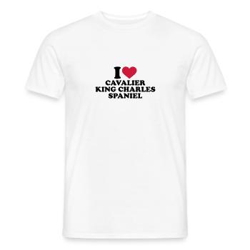 Cavalier King Charles Spaniel - Männer T-Shirt - Weiß - Vorne - AI Model Male 178 dark (178cm)