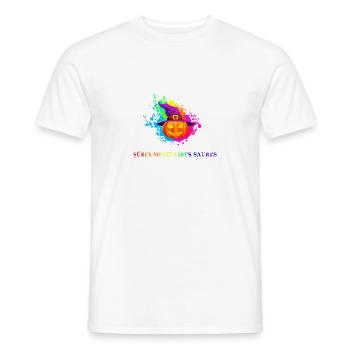Bonbons d’Halloween sinon il y a sour Idée Cadeau - T-shirt homme - blanc - Devant - AI Model Male 178 dark (178cm)