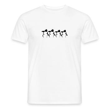 Flower symbol blossom shape eight flowers - Men's T-Shirt - white - Front - AI Model Male 178 dark (178cm)