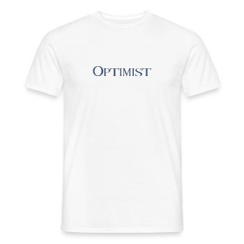 Optimist - Männer T-Shirt - Weiß - Vorne - AI Model Male 178 dark (178cm)