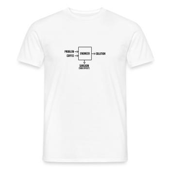 Engineers need coffee - Männer T-Shirt - Weiß - Vorne - AI Model Male 178 dark (178cm)
