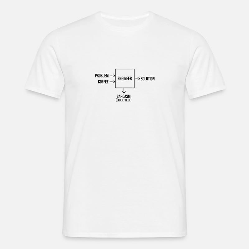 Engineers need coffee - Men's T-Shirt - white