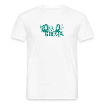 TAKE A HIKE - Männer T-Shirt - Weiß - Vorne - AI Model Male 178 dark (178cm)