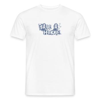 TAKE A HIKE - Männer T-Shirt - Weiß - Vorne - AI Model Male 178 dark (178cm)