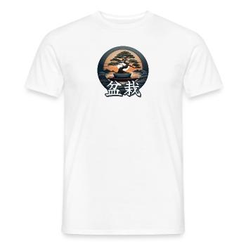 Bonsaï - T-shirt homme - blanc - Devant - AI Model Male 178 dark (178cm)