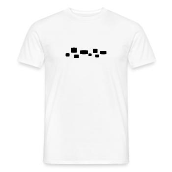 Square Square Shape Pattern - Men's T-Shirt - white - Front - AI Model Male 178 dark (178cm)