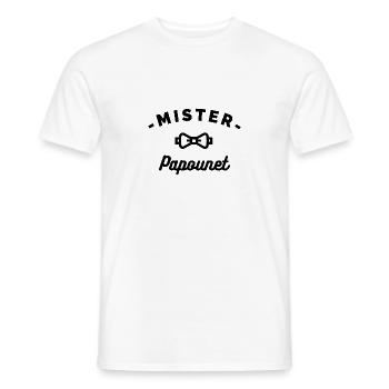 MISTER Papounet - T-shirt homme - blanc - Devant - AI Model Male 178 dark (178cm)