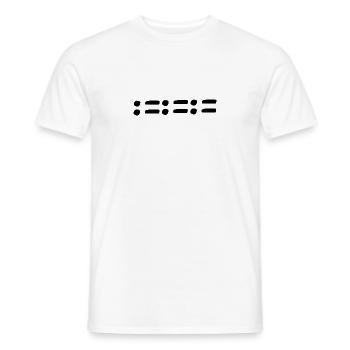 Linie punkte punkt formen muster - Männer T-Shirt - Weiß - Vorne - AI Model Male 178 dark (178cm)