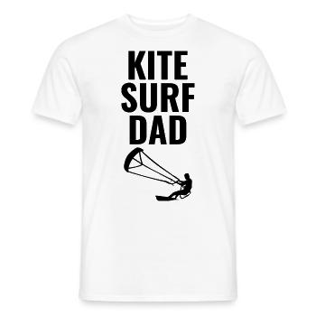Kitesurfing Kiteboarding Kiteboarder Kitesurf Dad - Men's T-Shirt - white - Front - AI Model Male 178 dark (178cm)