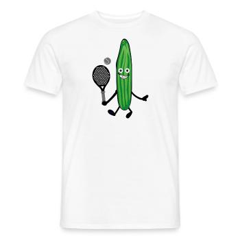 Padel Tennis, Tennis, Graffiti - Männer T-Shirt - Weiß - Vorne - AI Model Male 178 dark (178cm)