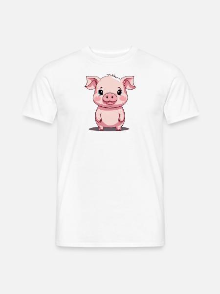 Piggy / Pig - Men's T-Shirt - white