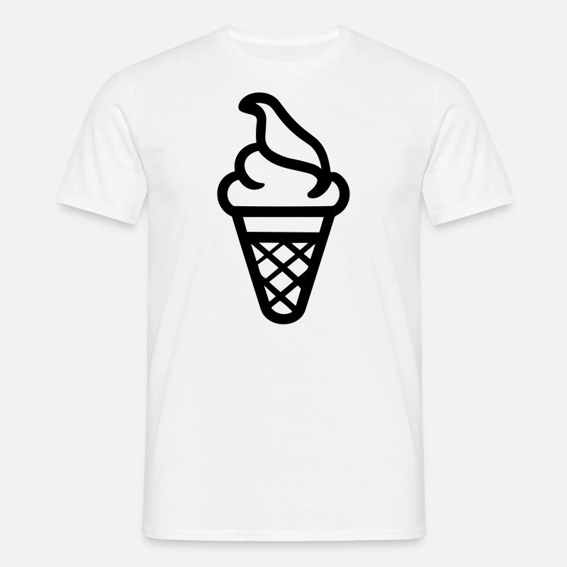 Eis - Männer T-Shirt - Weiß