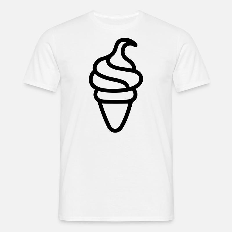 Eis - Männer T-Shirt - Weiß
