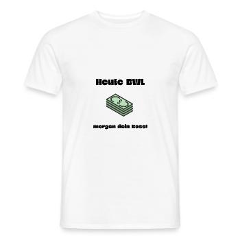 BWL Boss rengaine cadeau BWL Étudiant - T-shirt homme - blanc - Devant - AI Model Male 178 dark (178cm)