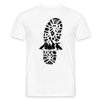 Marques de montagne et de chaussures de randonnée - - T-shirt homme - blanc - Devant - AI Model Male 178 dark (178cm)