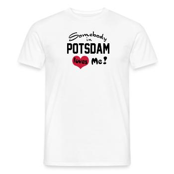 Potsdam - Men's T-Shirt - white - Front - AI Model Male 178 dark (178cm)