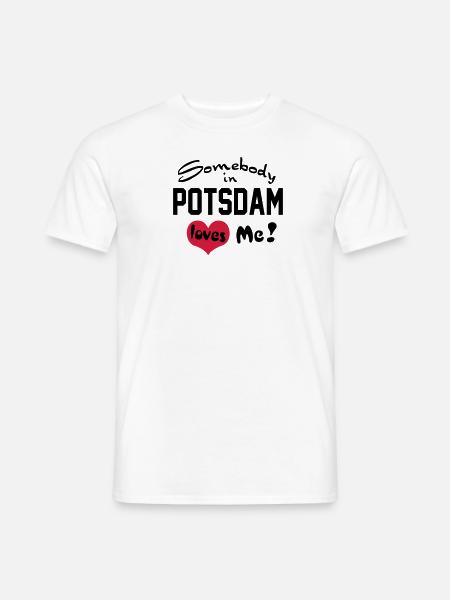 potsdam - Männer T-Shirt - Weiß
