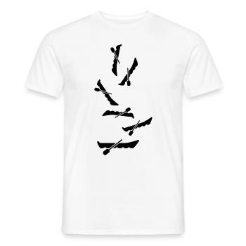 boot Symbol Silhouette - Männer T-Shirt - Weiß - Vorne - AI Model Male 178 dark (178cm)
