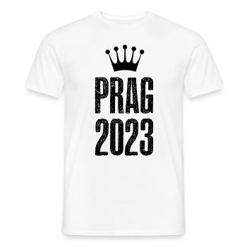 Prague 2023 Krona - Men's T-Shirt - white - Front - AI Model Male 178 dark (178cm)