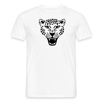 Leopard - Men's T-Shirt - white - Front - AI Model Male 178 dark (178cm)