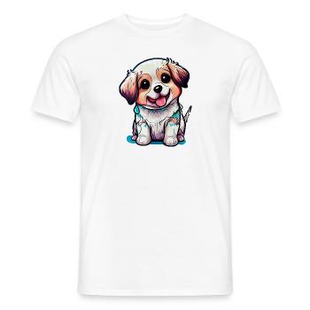 Incarne la joie pure que les chiens nous apportent - T-shirt homme - blanc - Devant - AI Model Male 178 dark (178cm)