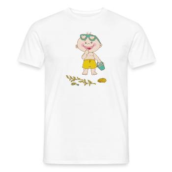 Sommer - Männer T-Shirt - Weiß - Vorne - AI Model Male 178 dark (178cm)