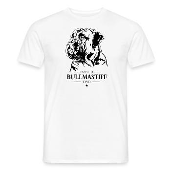Bullmastiff Dad Dog Dog Wilsigns - Men's T-Shirt - white - Front - AI Model Male 178 dark (178cm)