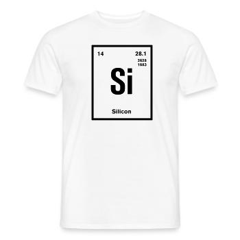 Silicon Element im Periodensystem - Männer T-Shirt - Weiß - Vorne - AI Model Male 178 dark (178cm)