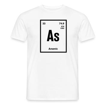Arsenic Element im Periodensystem - Männer T-Shirt - Weiß - Vorne - AI Model Male 178 dark (178cm)