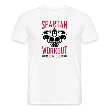 spartaner bodybuilder spartan fitness - Männer T-Shirt - Weiß - Vorne - AI Model Male 178 dark (178cm)