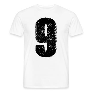 Maillot à 9 chiffres - T-shirt homme - blanc - Devant - AI Model Male 178 dark (178cm)