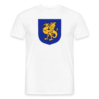 Fantasy-Kreatur Greif Zeichnung Bornholm - Männer T-Shirt - Weiß - Vorne - AI Model Male 178 dark (178cm)