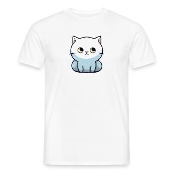 kleine dicke Katze - Männer T-Shirt - Weiß - Vorne - AI Model Male 178 dark (178cm)
