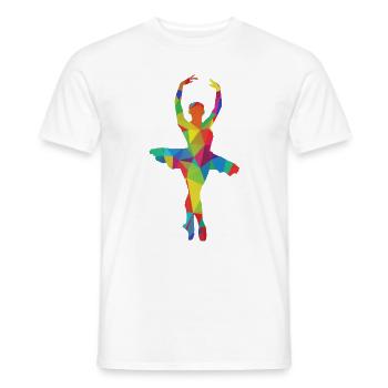 Ballerine Ballerine Coloré - T-shirt homme - blanc - Devant - AI Model Male 178 dark (178cm)