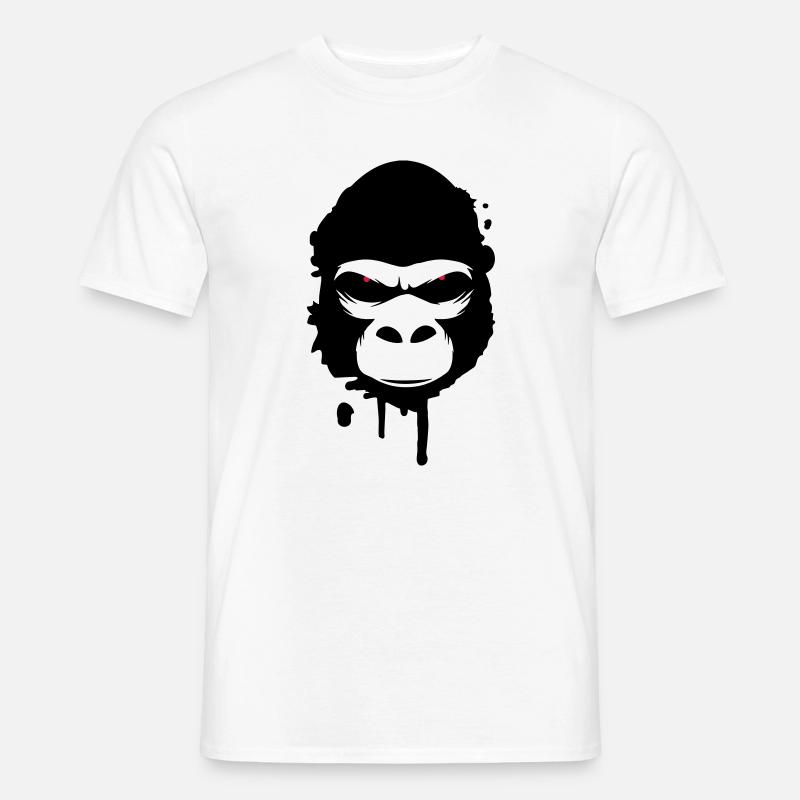 Ein Gorilla Kopf Graffiti - Männer T-Shirt - Weiß