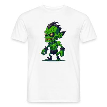 Zombie - T-shirt homme - blanc - Devant - AI Model Male 178 dark (178cm)