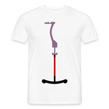 SKIING SKI LIFT BUTTON LIFT - Men's T-Shirt - white - Front - AI Model Male 178 dark (178cm)