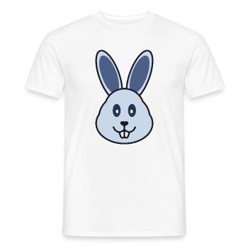Bunny N7T / NFT Style / New - Men's T-Shirt - white - Front - AI Model Male 178 dark (178cm)