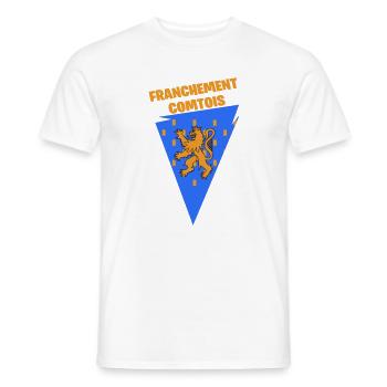 Frankly Comtois - Men's T-Shirt - white - Front - AI Model Male 178 dark (178cm)