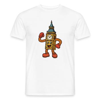 Großer sprechender Uhrenturm - Männer T-Shirt - Weiß - Vorne - AI Model Male 178 dark (178cm)