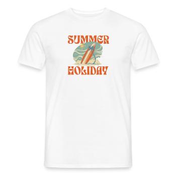 Summer Holiday - Men's T-Shirt - white - Front - AI Model Male 178 dark (178cm)