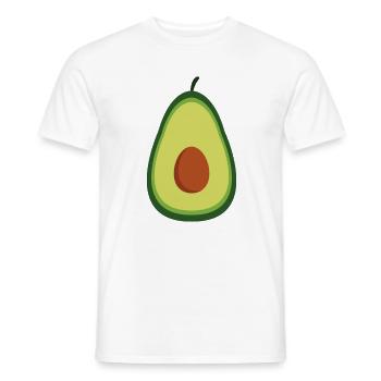 avocado - Men's T-Shirt - white - Front - AI Model Male 178 dark (178cm)